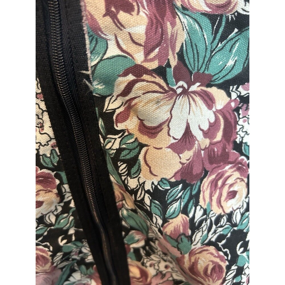 Vintage Floral Garment Bag Taiwan 48x19.5 Zippered Dress Clothes Travel Storage - Picture 11 of 15